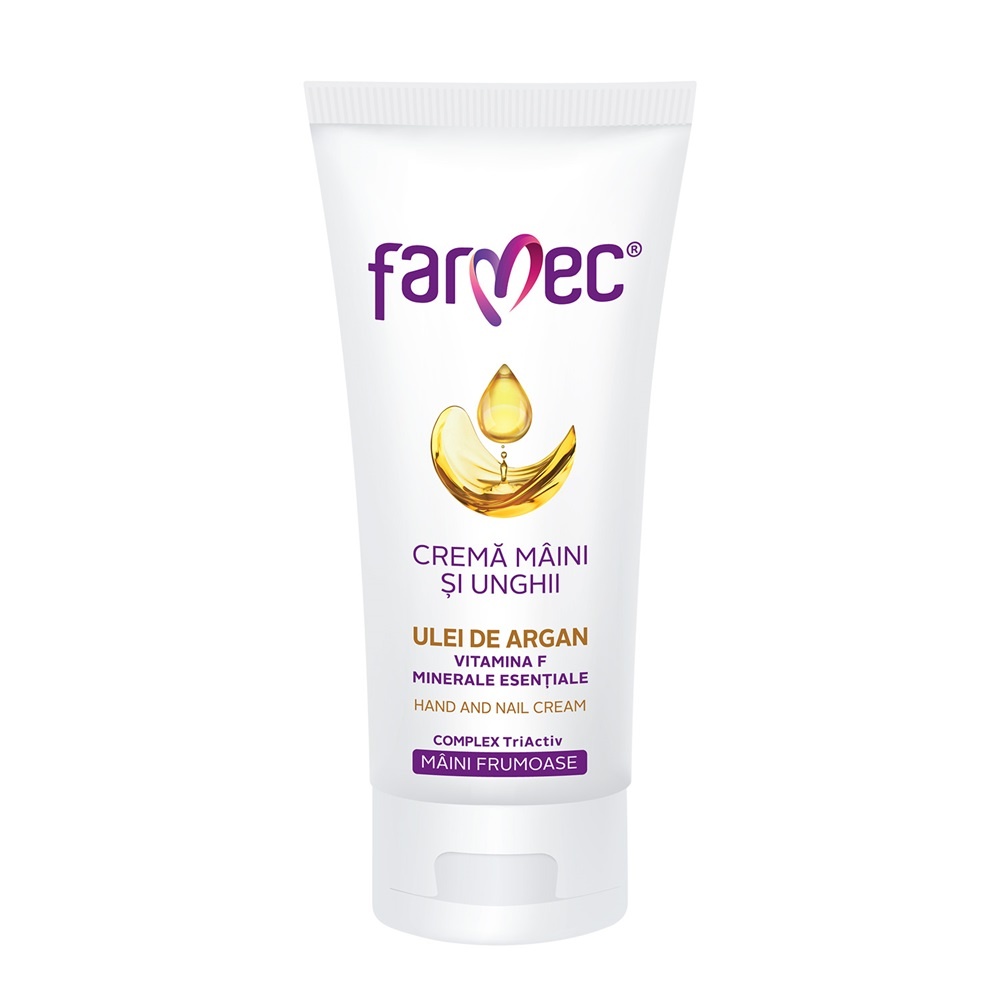 Crema maini si unghii cu argan, 100 ml, Farmec