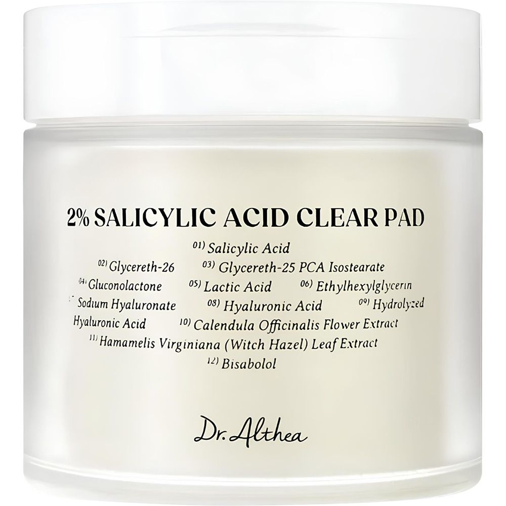 Dischete exfoliante cu 2% Acid Salicilic, 60 bucati, Dr. Althea