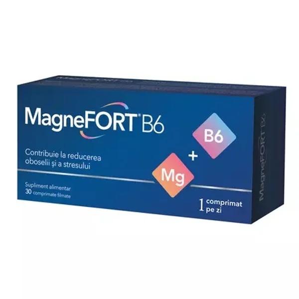 Magnefort B6, 30 drajeuri, Biofarm