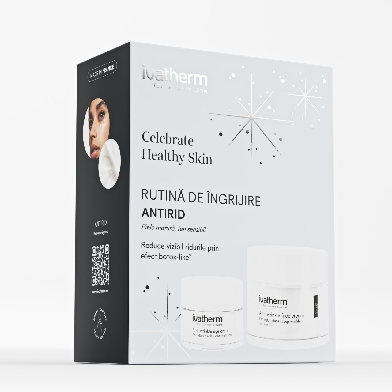 Pachet Cremă Antirid 50 ml + Cremă Antirid și Anti-Cearcăn 15 ml, Ivatherm