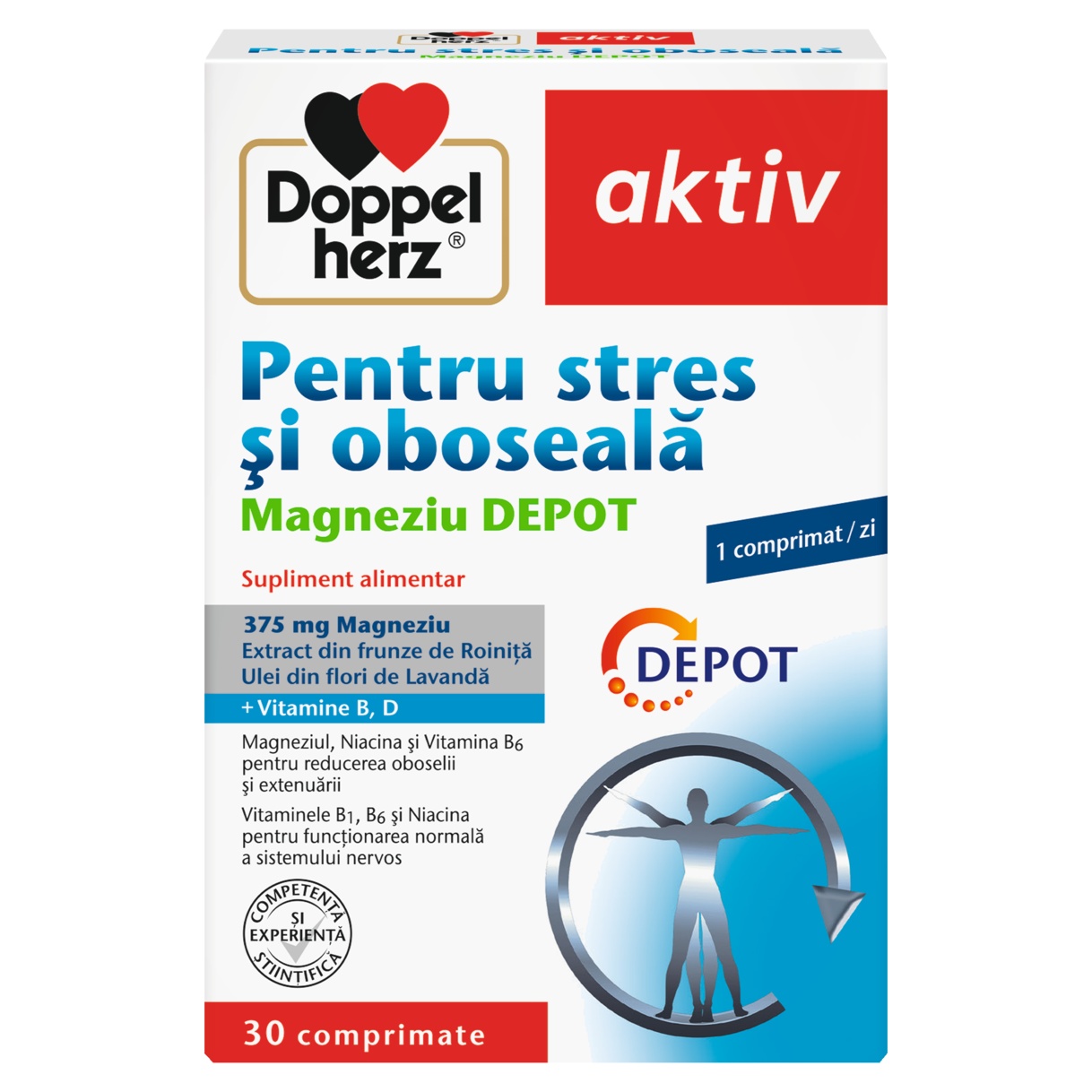 Pentru stres și oboseală Magneziu 400 Depot, 30 comprimate, Doppelherz