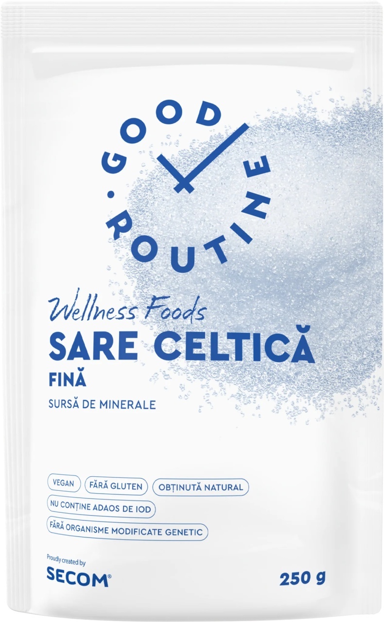 Sare celtică fina Good Routine, 250 g, Secom