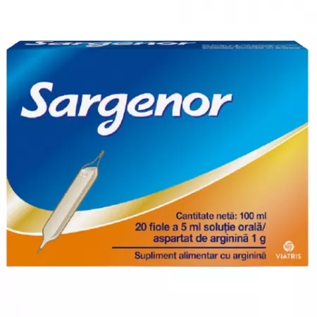 Sargenor solutie orala, 20 fiole, Viatris