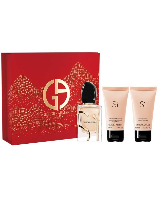 Set Si Apa de parfum 50 ml + lotiune de corp 50 ml + gel de dus 50 ml, Armani