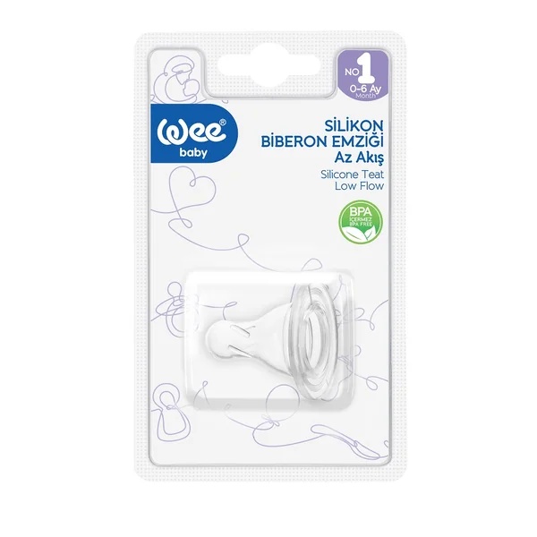 Tetina din silicon rotunda nr.1 cod 866, 1 bucata, Wee Baby