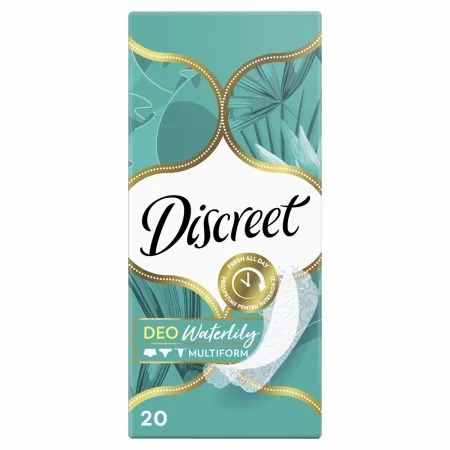 Absorbante zilnice Mutiform Deo Waterlily, 20 bucati, Discreet