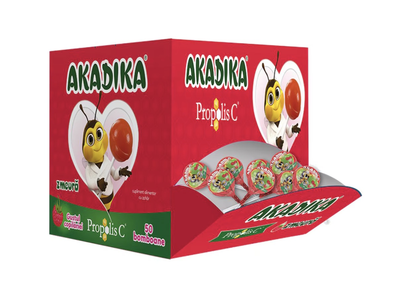 Akadika Propolis C zmeura 50 bomboane, Fiterman