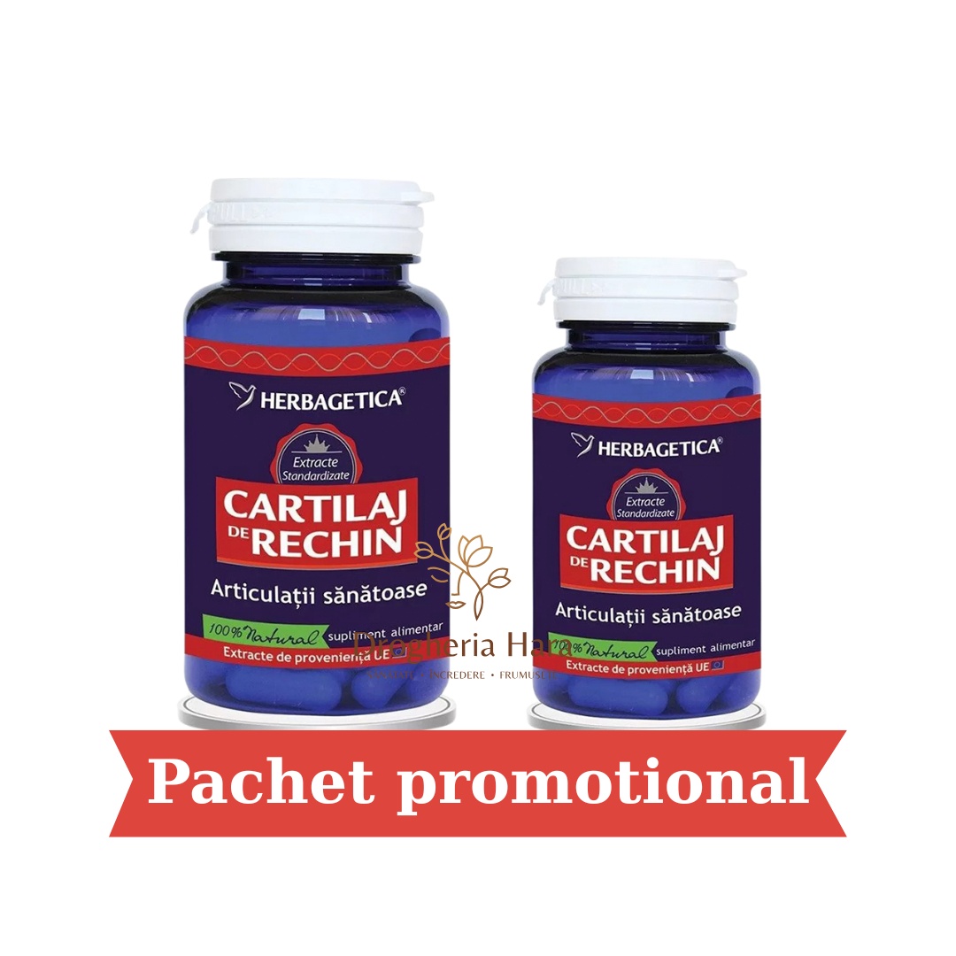 Cartilaj de Rechin, 60 capsule + 10 capsule, Herbagetica