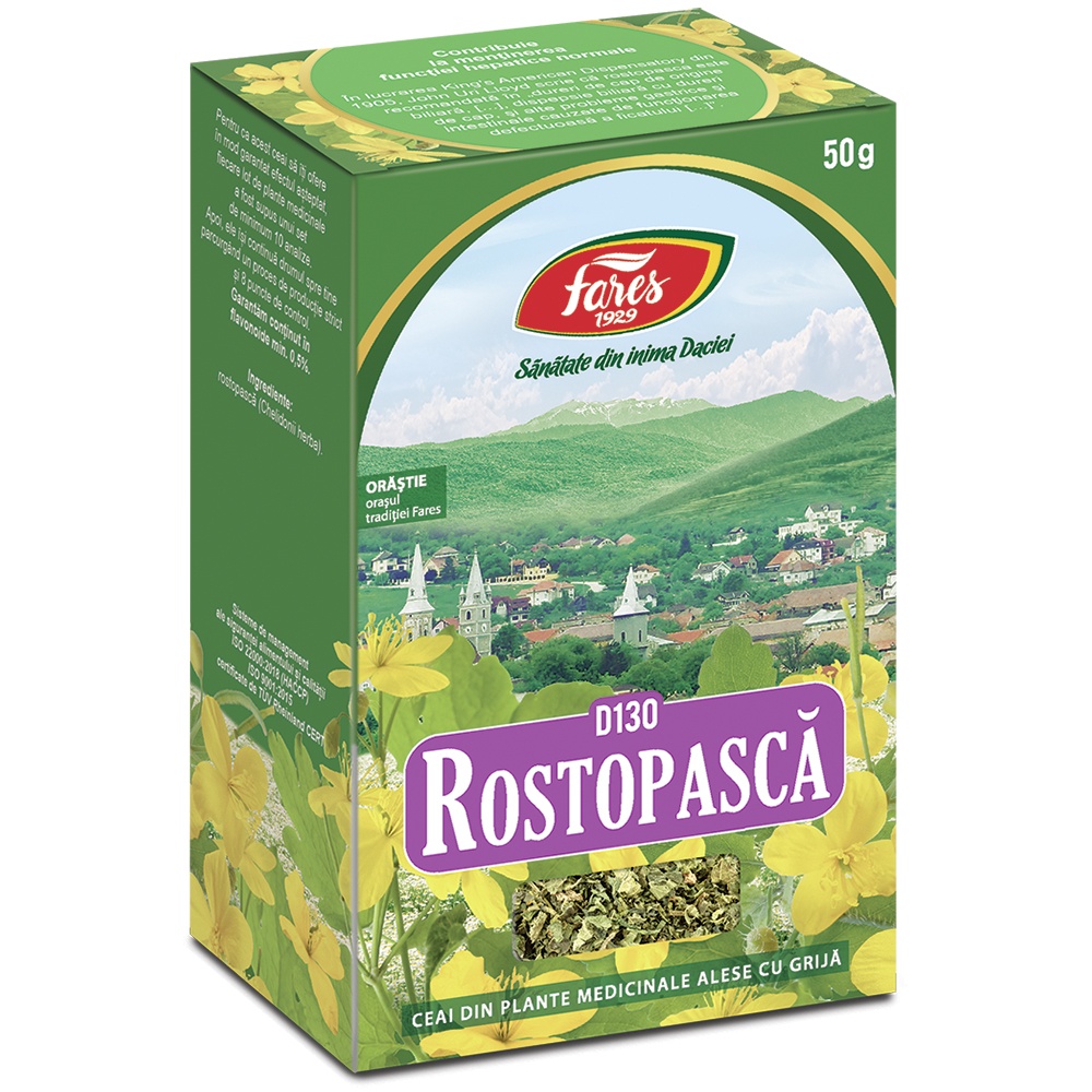 Ceai Rostopasca, 50g, Fares