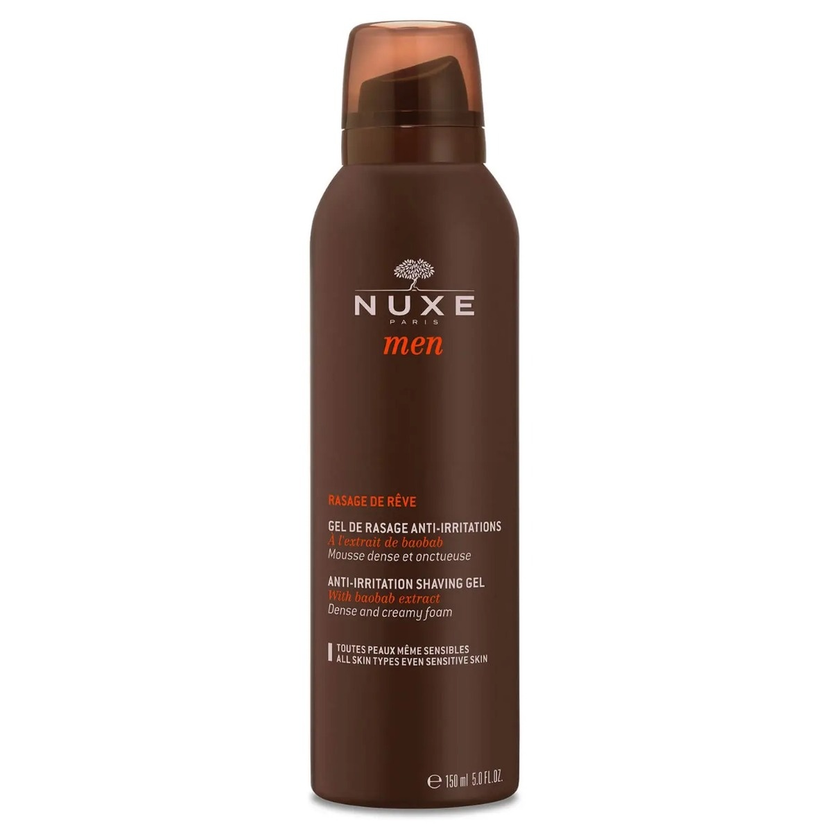 Gel de barbierit impotriva iritatiilor pentru toate tipurile de ten Men, 150ml, Nuxe