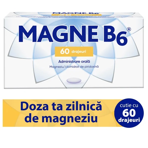 Magne B6, 60 drajeuri, Sanofi