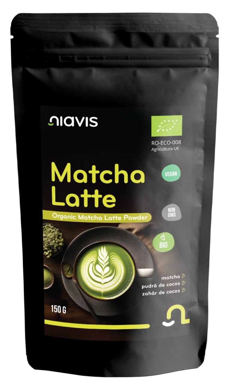 Matcha Latte pulbere Ecologica/BIO, 150 g, Niavis