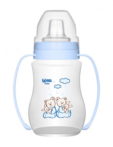 Pahar care nu curge cu maner 250ml, 754 Wee Baby