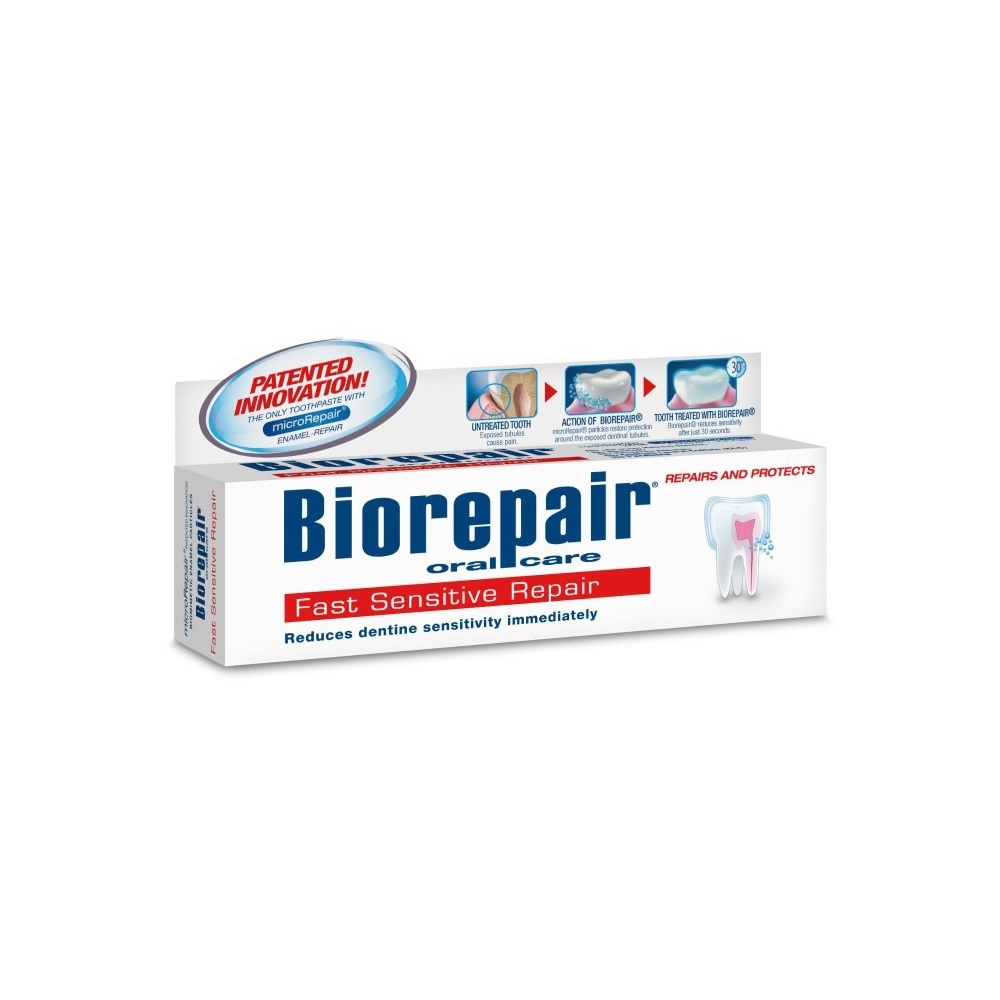 Pasta de dinti Biorepair desensibilizare rapida, 75ml, Coswell
