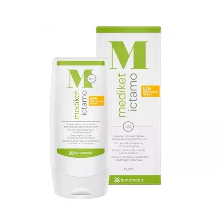 Sampon pentru scalp cu iritatii si exces de sebum Mediket Ictamo, 80 ml, Benemedo