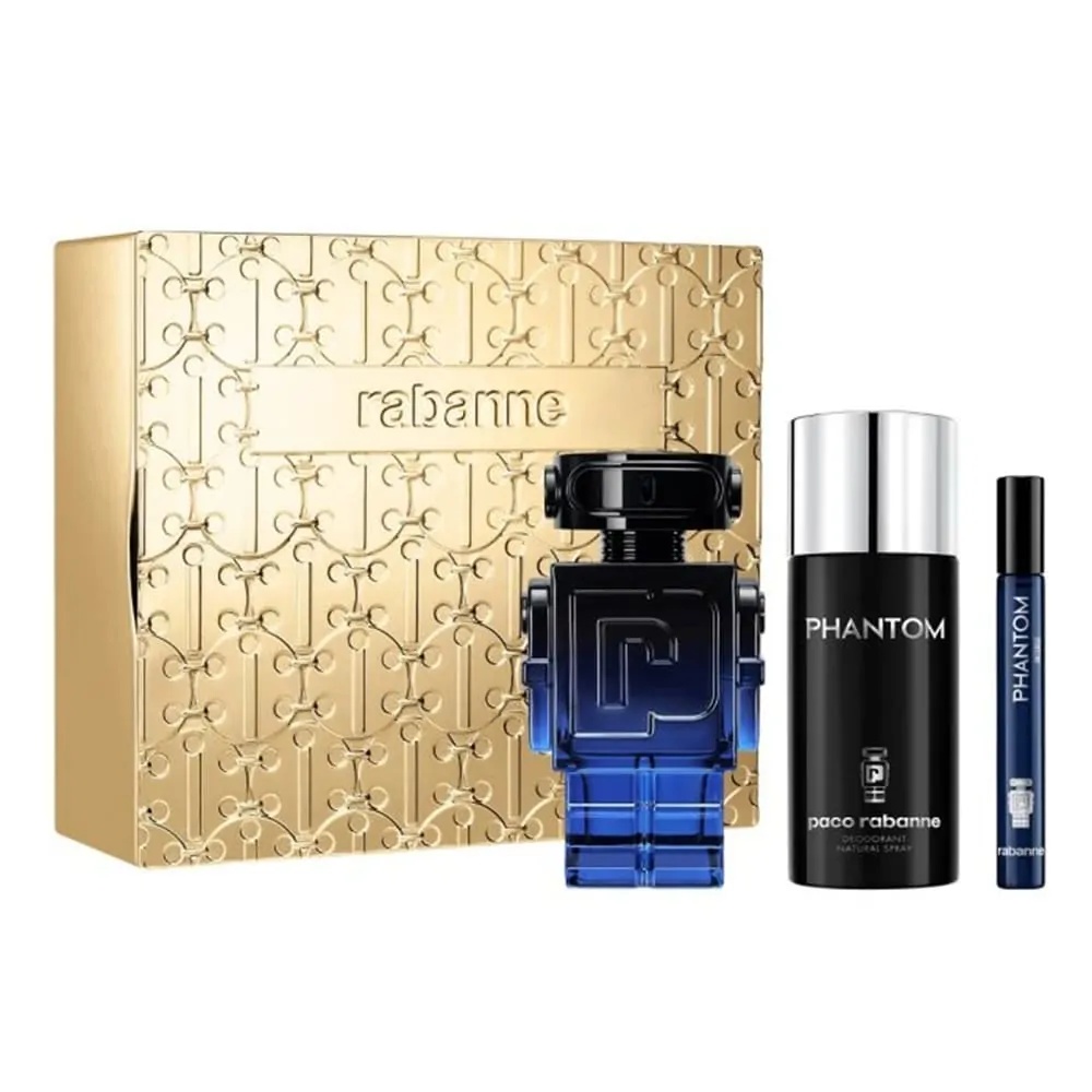Set Phantom Intense: Apa de Parfum Intense 100 ml + Deodorant Spray 150 ml + Travel Spray 10 ml, Rabanne