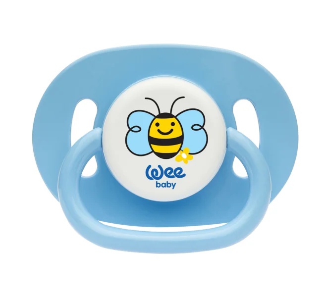 Suzeta din silicon rotundă cu tipar nr. 1, cod 829, Wee Baby