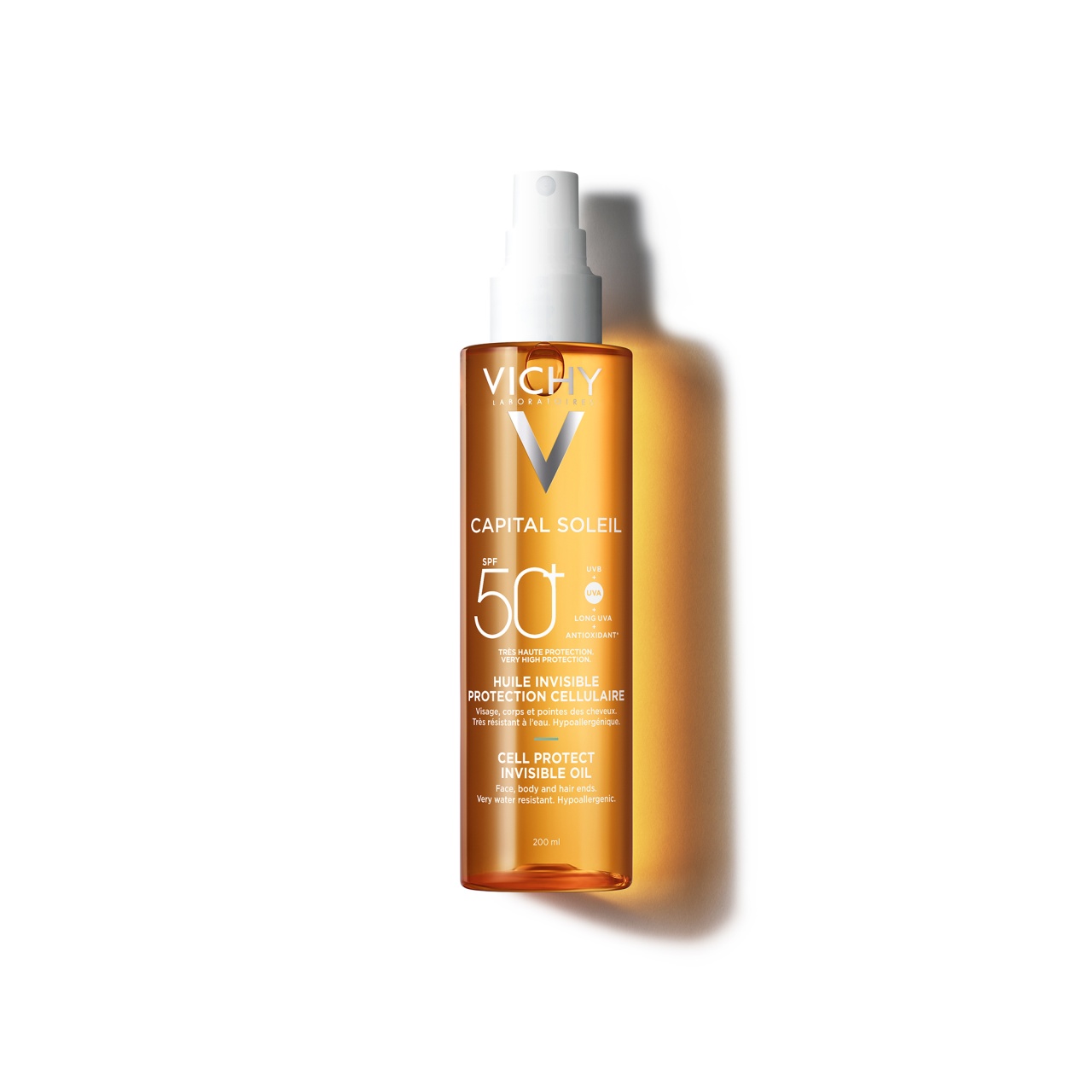 Ulei invizibil cu SPF50+ Cell Protect Capital Soleil, 200 ml, Vichy