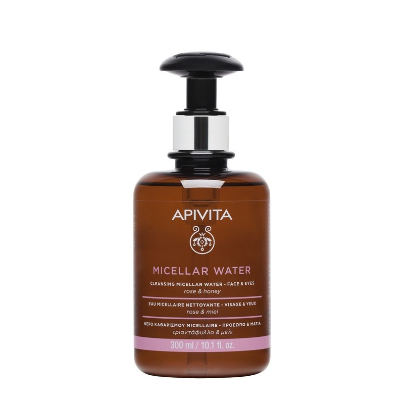 Apa micelara demachianta cu trandafir si miere, 300 ml, Apivita