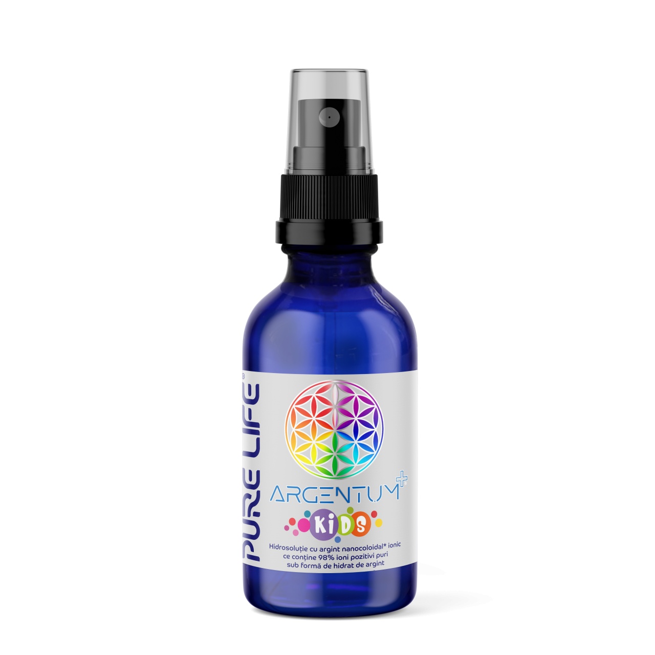 Argint nanocoloidal Argentum+ Kids, 60 ml, Pure Life