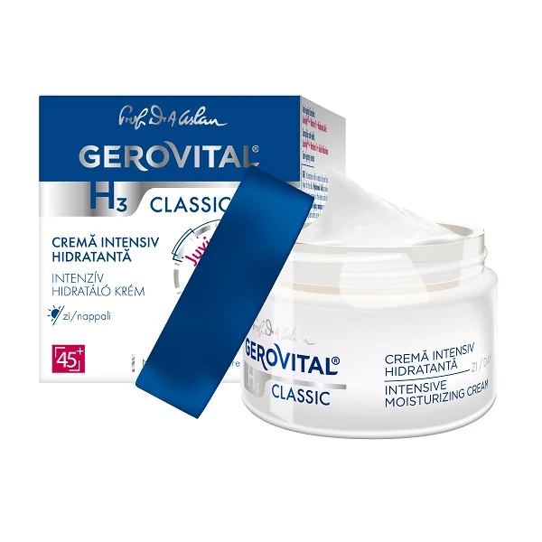 Crema intensiv hidratanta H3 Classic, 50 ml, Gerovital 284