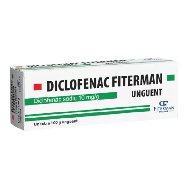 Diclofenac unguent 10 mg/g, 100g, Fiterman
