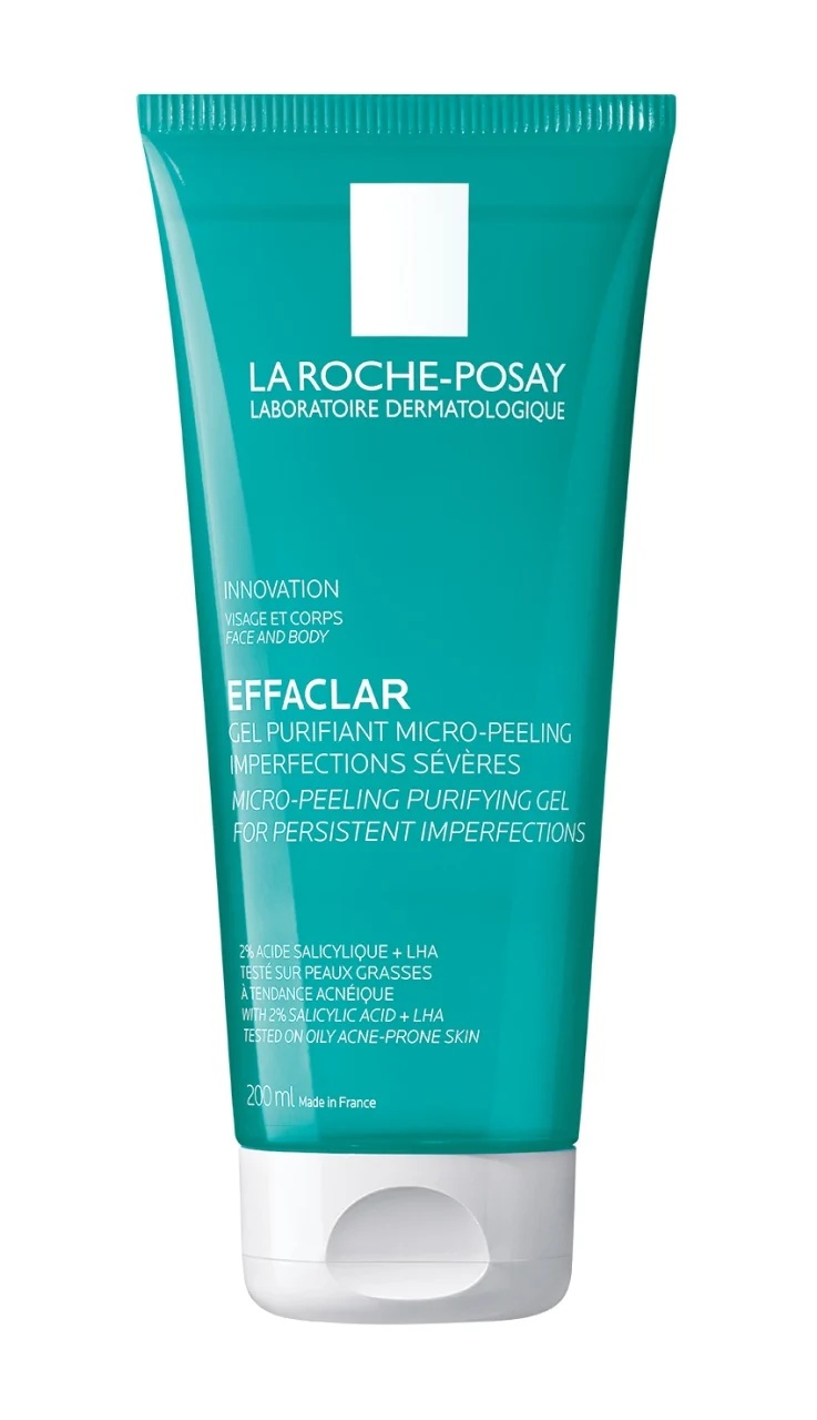 Gel de curățare purifiant micro-exfoliant pentru față și corp, Effaclar, 200 ml, La Roche-Posay