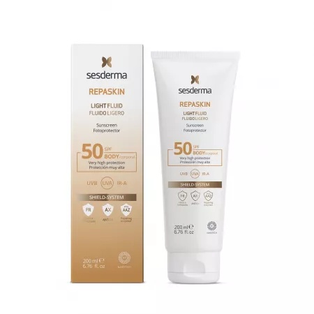 Lotiune de protectie solara Repaskin, SPF 50, 200 ml, Sesderma