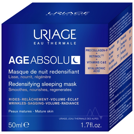 Masca regeneranta de noapte Pro Collagen Age Absolu, 50ml, Uriage