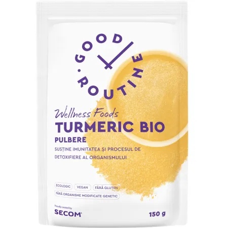 Pulbere de Turmeric Bio Good Routine, 150 g, Secom