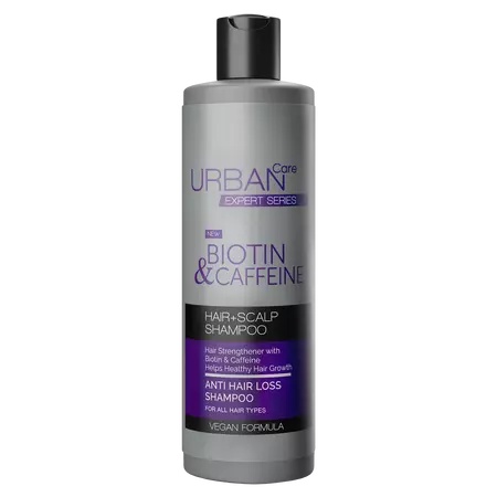 Sampon anti-cadere cu biotina si cofeina Biotin&Caffeine, 350 ml, Urban Care