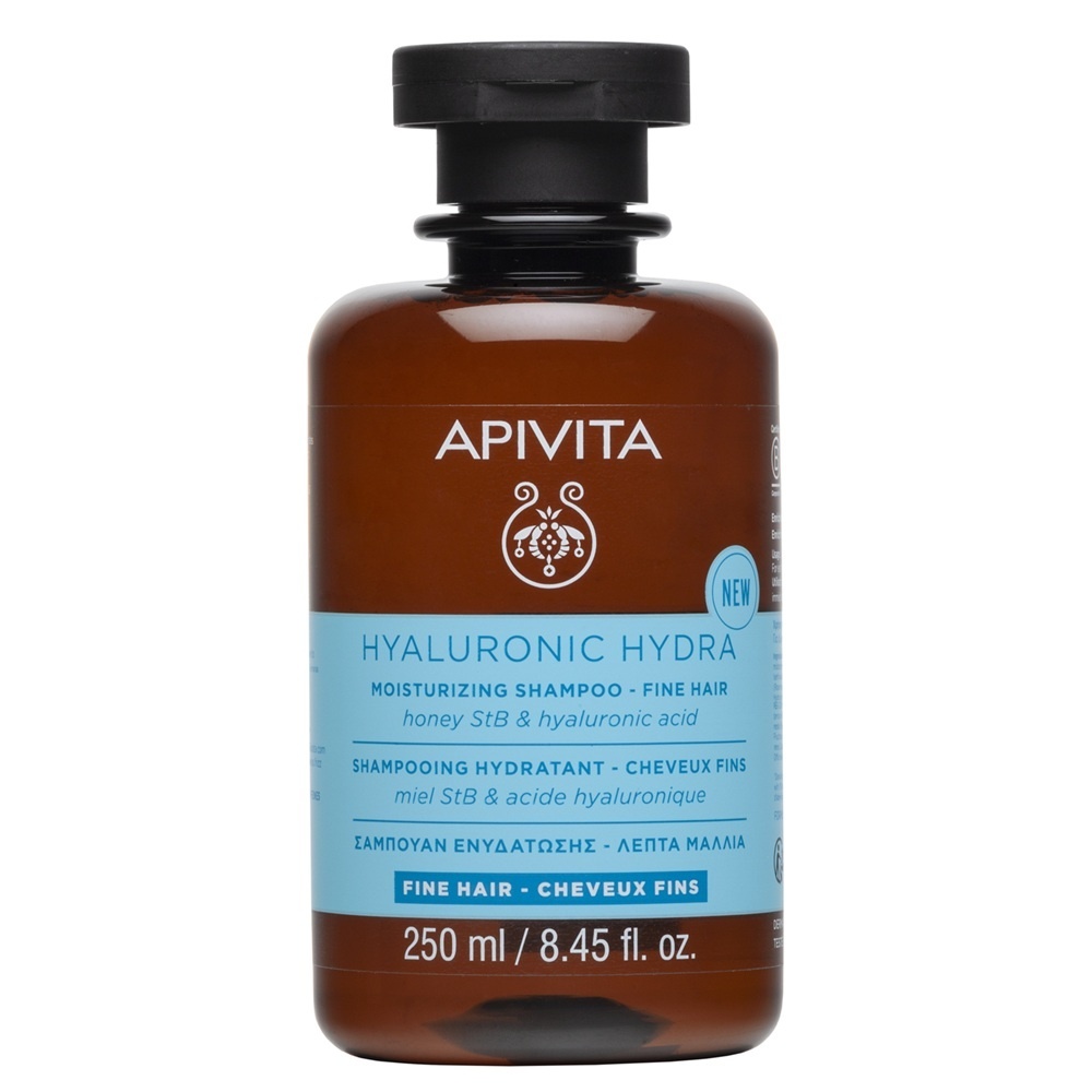 Sampon hidratant cu miere si acid hialuronic Hyaluronic Hydra, 250 ml, Apivita