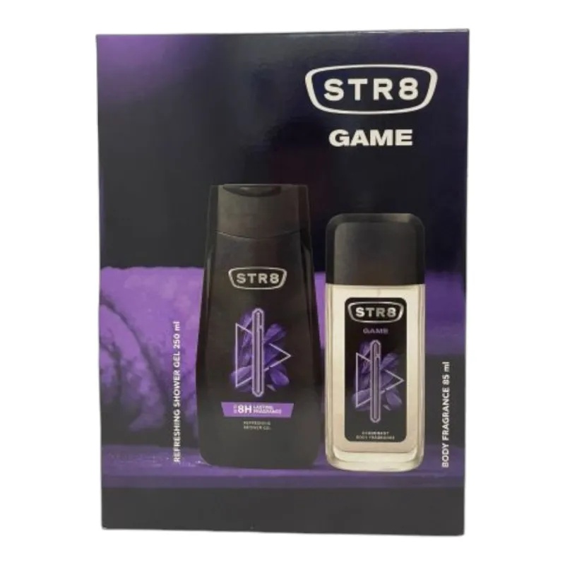 Set Game gel de dus 250 ml + deodorant 85 ml, STR8