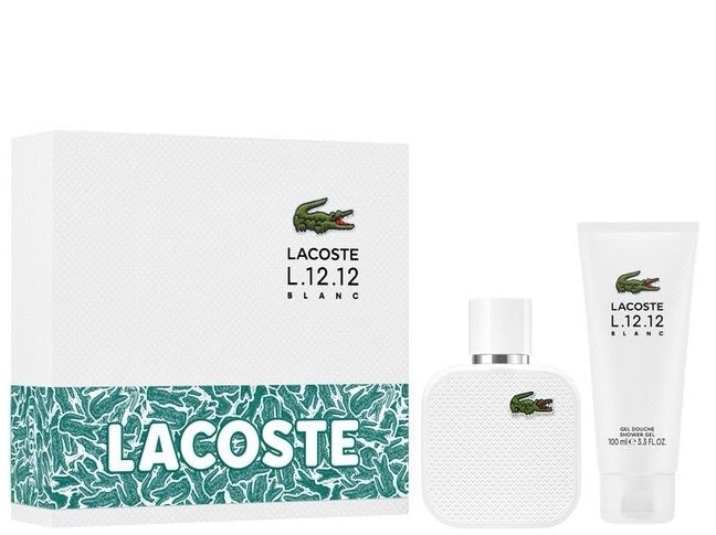 Set Lacoste L.12.12 Blanc: Apa de parfum 50 ml + gel de dus 100 ml, Lacoste