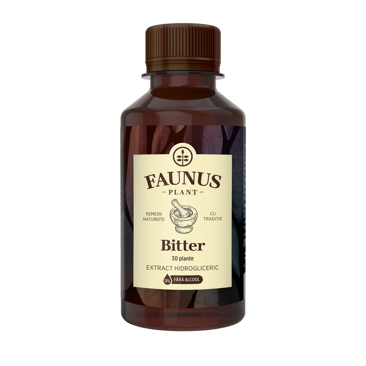 Tinctură Bitter fără Alcool 200 ml, Faunus Plant