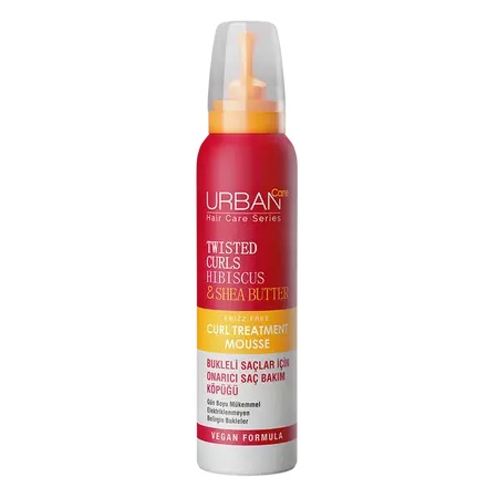 Tratament spuma pentru par cret cu Hibiscus si unt de Shea, 150 ml, Urban Care