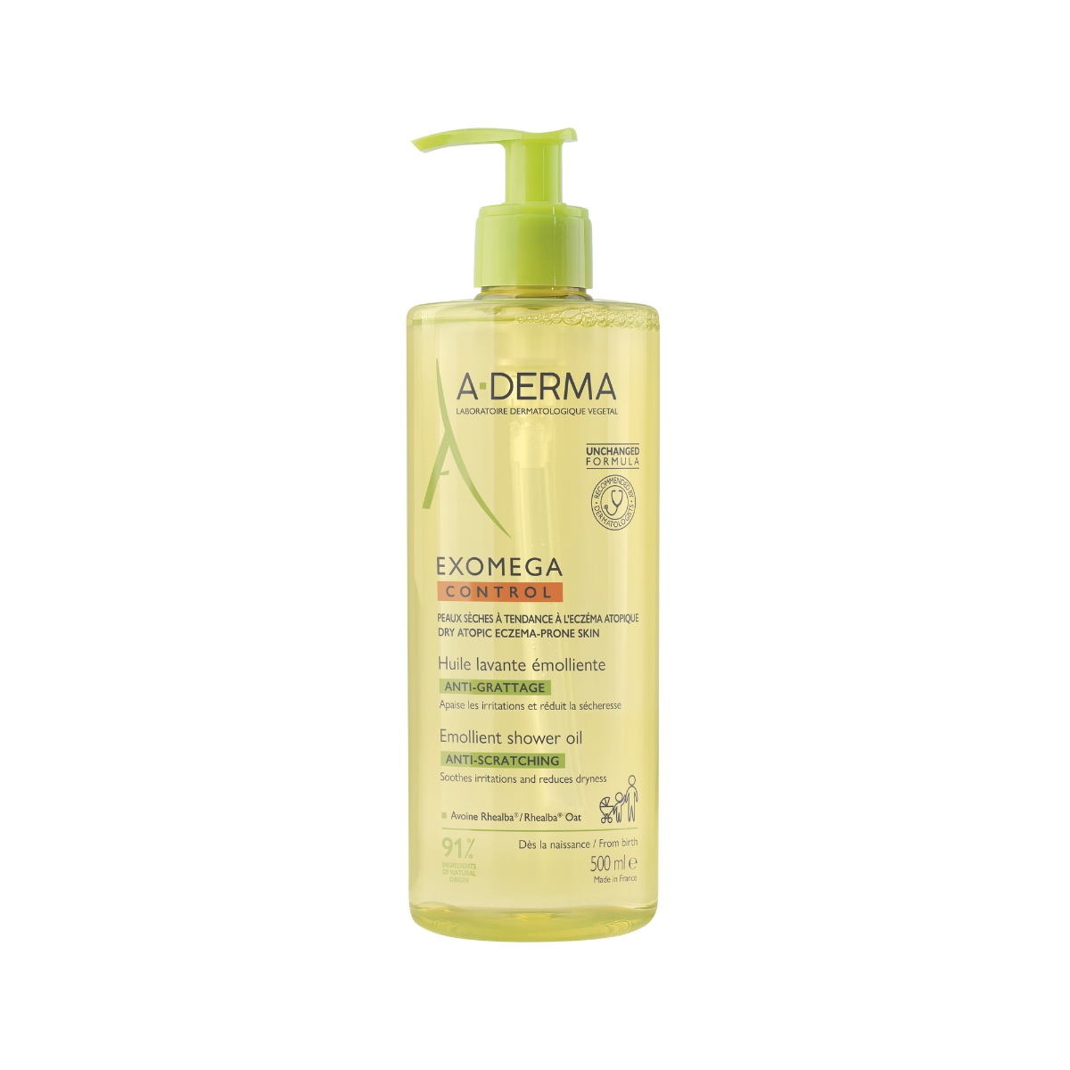 Ulei de dus Exomega Control, 500 ml, A-Derma