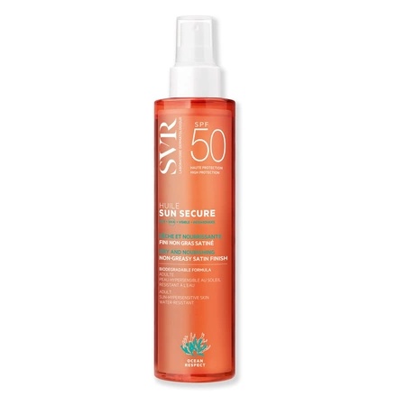 Ulei pentru protectie solara fata corp si par Sun Secure SPF50, 200 ml, SVR