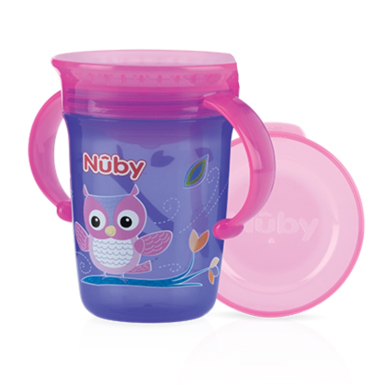 Wonder Cup decorat cu manere 360 grade +6 luni, 240ml 414001, Nuby