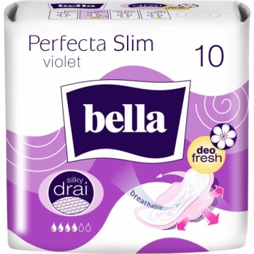 Absorbante Perfecta Violet, 10 bucati, Bella