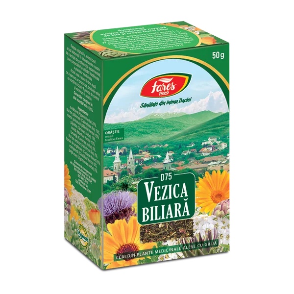 Ceai Vezică Biliară D75, 50 g, Fares