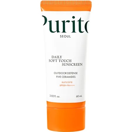 Crema de fata cu protectie solara SPF50+ PA++++ Daily Soft Touch, 60ml, Purito