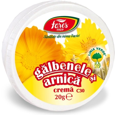 Crema de galbenele si arnica, 20g, Fares