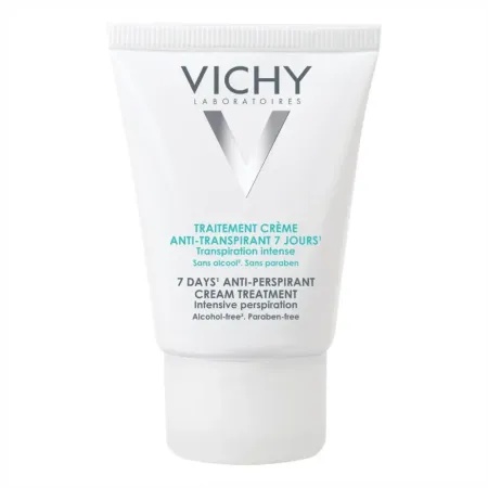 Deodorant crema tratament impotriva transpiratiei abundente cu eficacitate 7 zile, 30 ml, Vichy