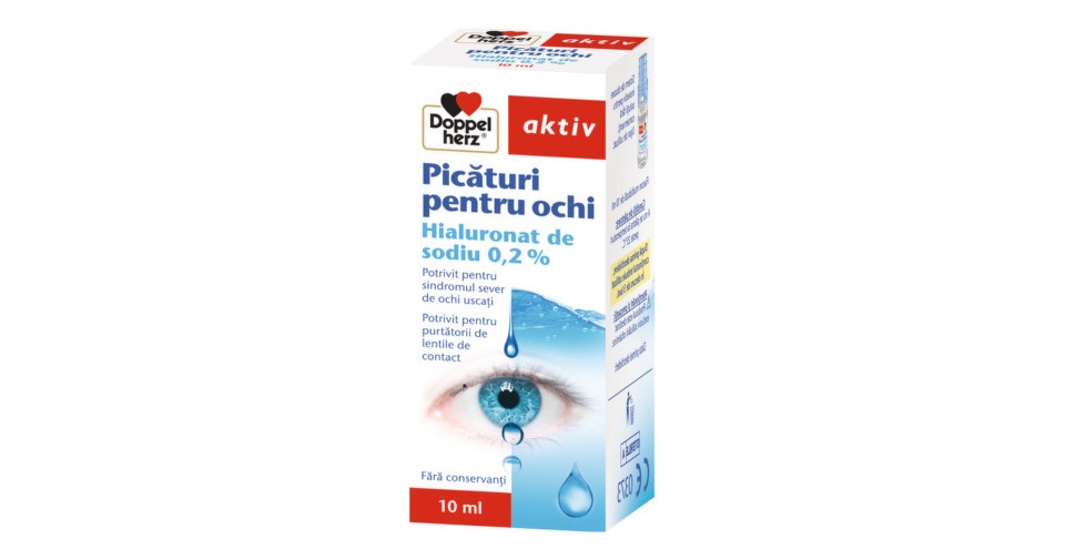 DOPPELHERZ AKTIV PICATURI OCHI HYALURON 0.2% 10ML RO
