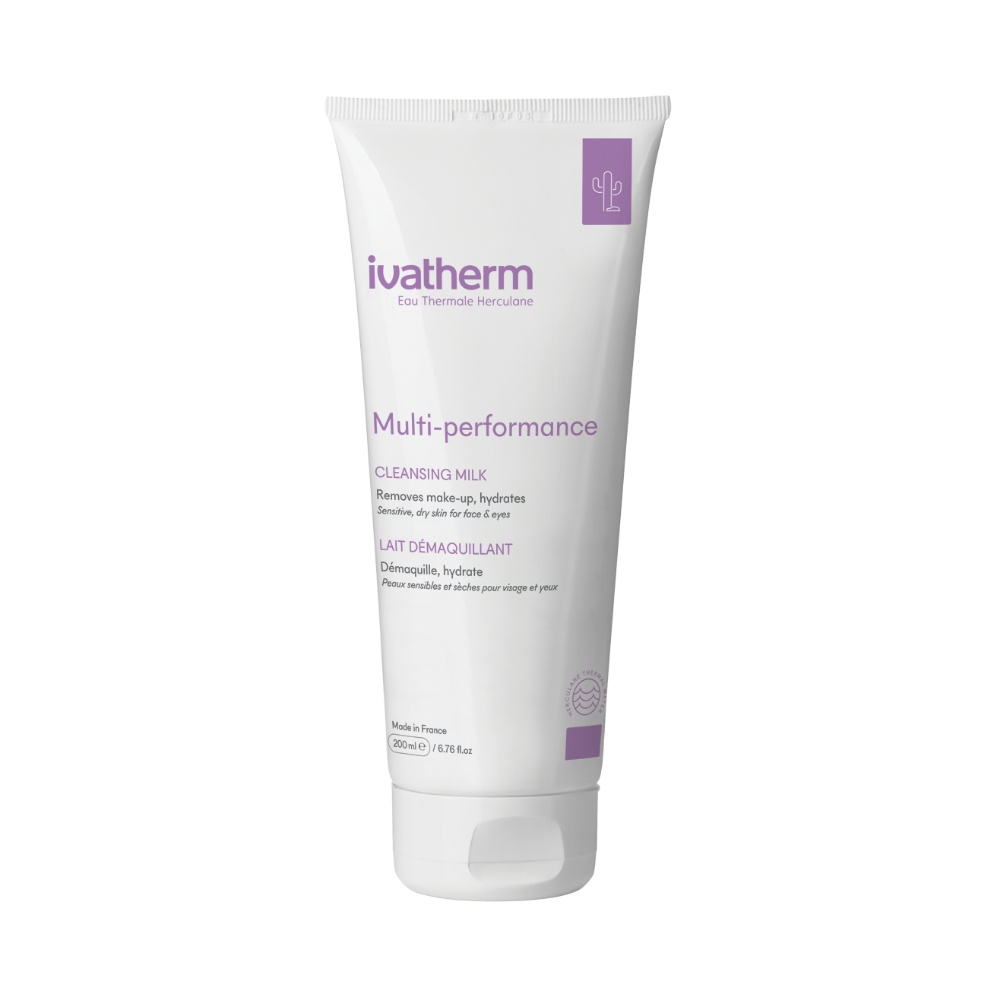 Lapte demachiant pentru fata si ochi Multi-performance, 200ml, Ivatherm