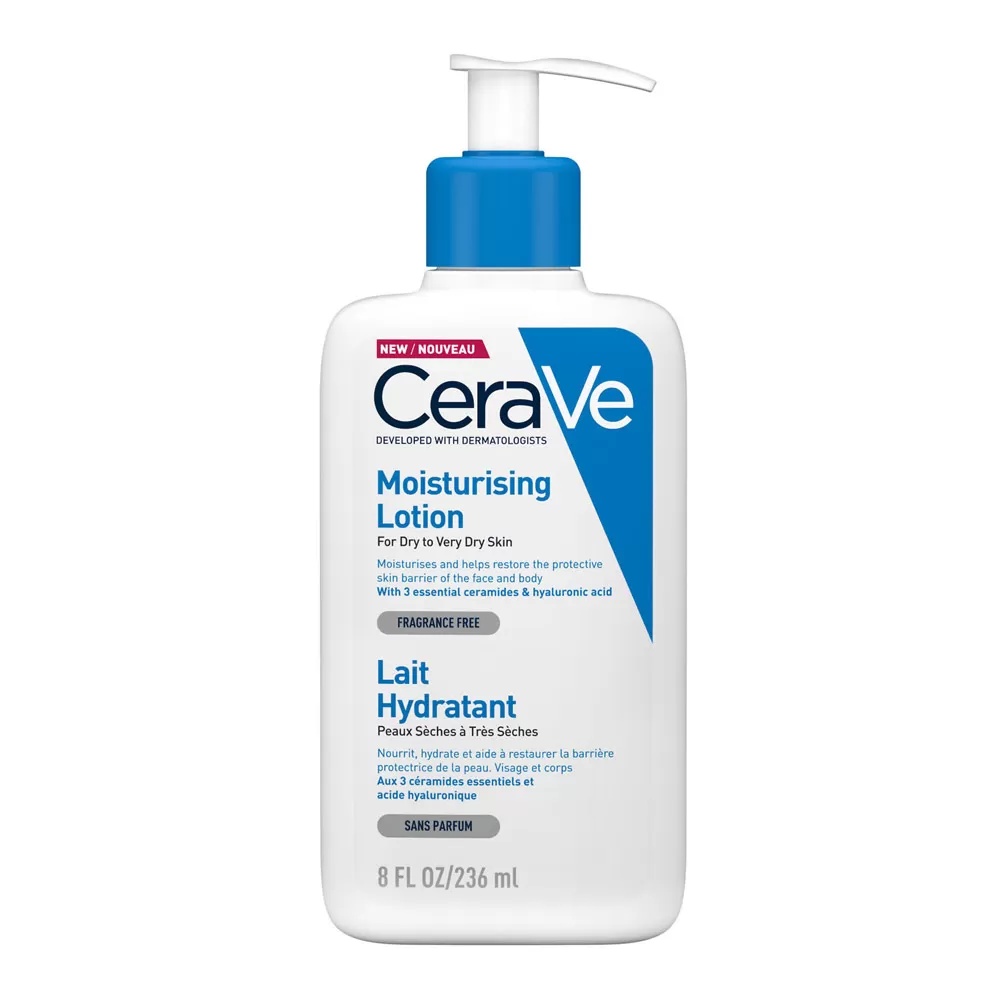 Lotiune hidratanta de fata si corp pentru piele uscata si foarte uscata, 236ml, CeraVe