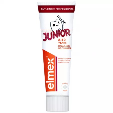 Pasta de dinti Anti-Caries Professional Junior 6-12 ani,75 ml, Elmex