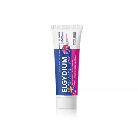 Pasta de dinti pentru copii cu aroma de fructe de padure 3-6 ani, 50 ml, Elgydium Kids