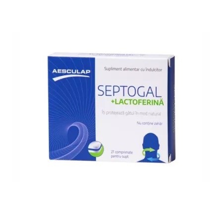Septogal+lactofeina, 27 comprimate, Aesculap